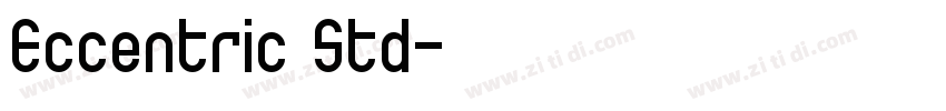 Eccentric Std字体转换